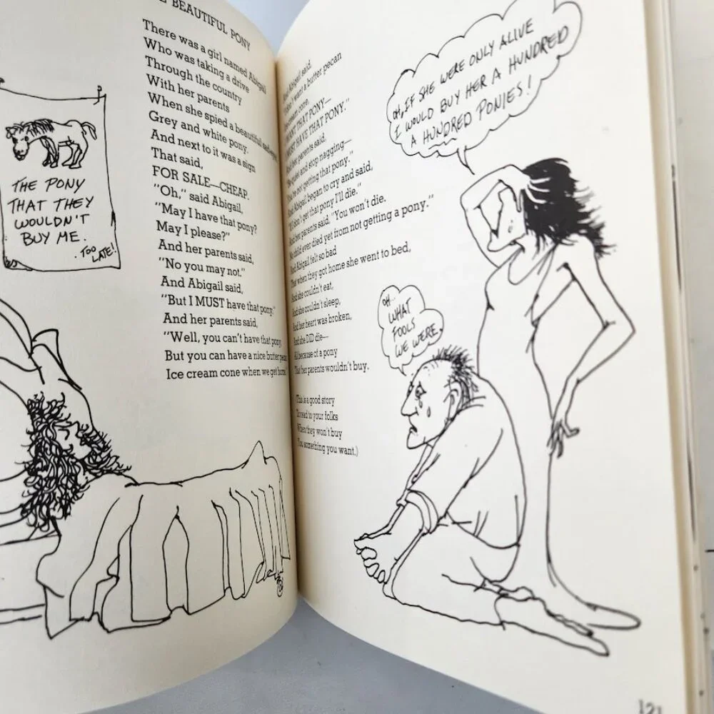 A Light in the Attic Shel Silverstien Poem Book Hardcover w/ Dust Cover Vintage